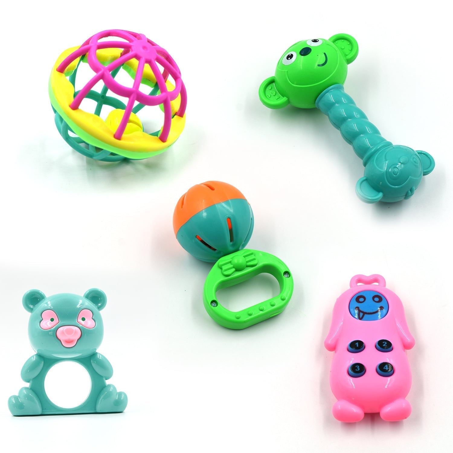 Set of baby rattles and toys Set of baby rattles and toys